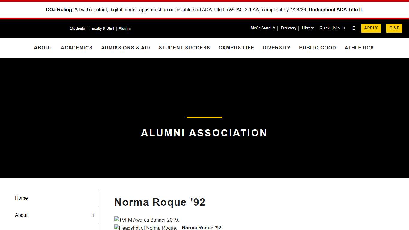Norma Roque ’92 Cal State LA