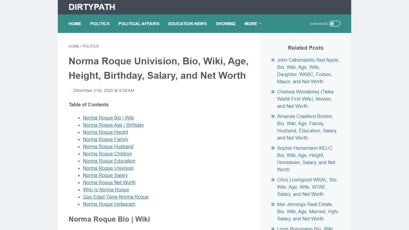 Norma Roque Univision, Bio, Wiki, Age, Height, Birthday, Salary, and Net Worth